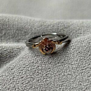 Genshin Impact Yae Miko Ring ~ Resizable ~ Silver  Gold Tone Purple Stone ~ New